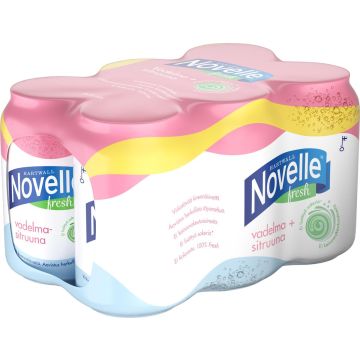 HARTWALL NOVELLE FRESH VADELMA-SITRUUNA 0,33 TLK 6-PACK 1,