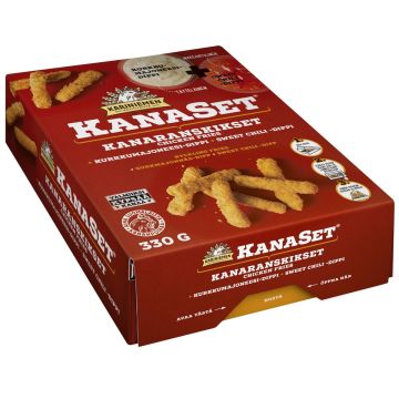 KARINIEMEN KANASET CHICKEN FRIES KANARANSKIKSET & DIPIT 330 G