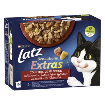 PURINA LATZ SENSATIONS EXTRAS COUNTRYSIDE LAJ HYYT 12*85G 1,02 KG