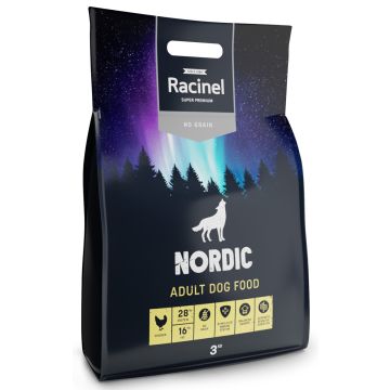 RACINEL NORDIC KOIRAN TÄYSRAVINTO ADULT CHICKEN 3 KG