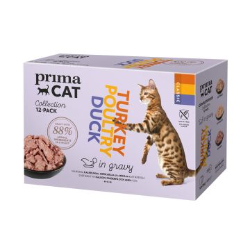 PRIMACAT CLASSIC SIIPIKARJA-MIX KASTIKELAJ. 12*85G 1,02 KG