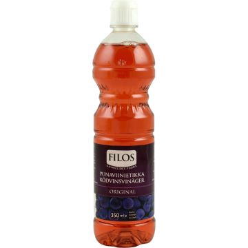 FILOS PUNAVIINIETIKKA PET 350 ML