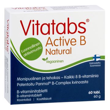 VITATABS ACTIVE B NATURAL 60 KPL