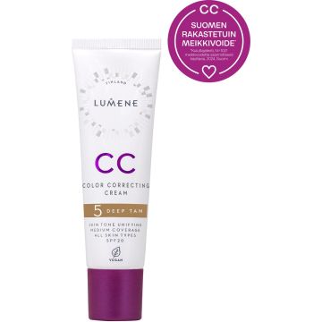 LUMENE CC COLOR CORRECTING MEIKKIVOIDE SK 20 DEEP TAN