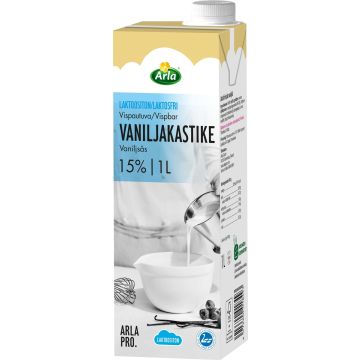 ARLA VANILJAKASTIKE LAKTON 1L UHT