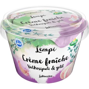 ARLA LEMPI CREME FRAICHE VALKOSIPULI-YRTIT LAKTON 200 G