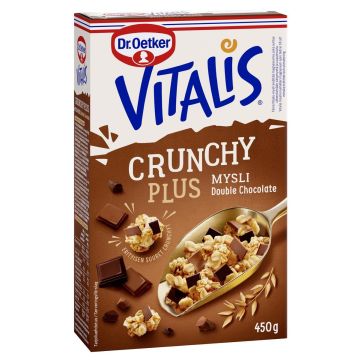 DR. OETKER CRUNCHY DOUBLE CHOCOLATE MYSLI 450 G