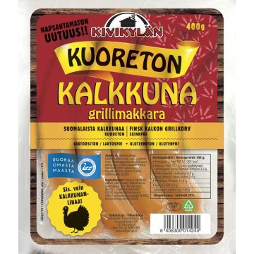 KIVIKYLÄN KALKKUNA GRILLIMAKKARA KUORETON 400 G