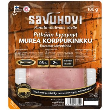 SAVUHOVI PITKÄÄN KYPSYNYT KORPPUKINKKU 180 G