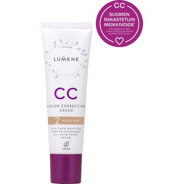 LUMENE CC COLOR CORRECTING MEIKKIVOIDE SK 20 MEDIUM