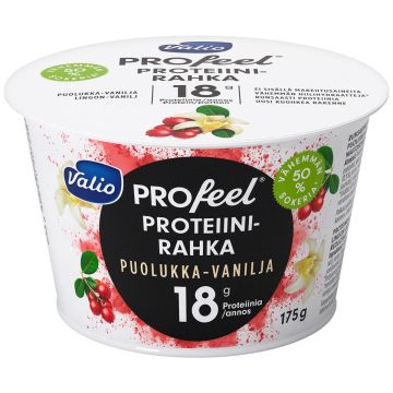 VALIO PROFEEL PROTEIINIRAHKA PUOLUKKA-VANILJA VÄH-HIILIHYDR. LA