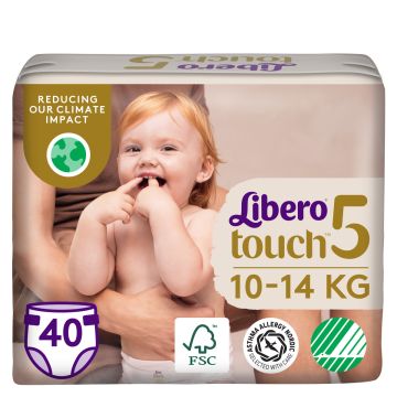 LIBERO TOUCH TEIPPIVAIPPA KOKO 5 10-14 KG 40 KPL