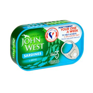 JOHN WEST SARDIINIT VEDESSÄ 120/90G 90 G