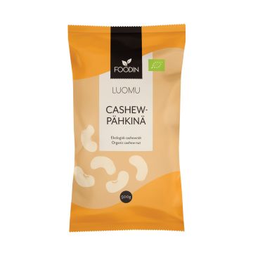 FOODIN CASHEWPÄHKINÄ LUOMU 500 G