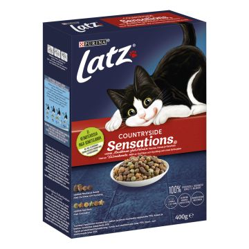 PURINA LATZ SENSATIONS KISSAN TÄYSRAVINTO NAUTAA-KANAA-KASVIKSI 4