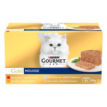 PURINA GOURMET GOLD MINITÖLKIT MOUSSELAJ 4*85G 340 G