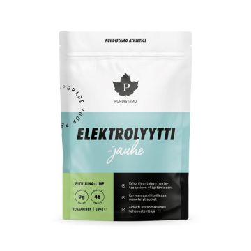 PUHDISTAMO ELEKTROLYYTTIJAUHE SITRUUNA-LIME 240 G