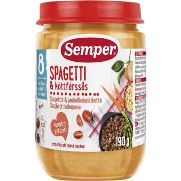 SEMPER SPAGETTIA JA JAUHELIHAKASTIKE 8KK 190 G