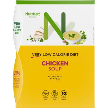 NUTRILETT VLCD CHICKEN SOUP RUOKAVALIONKORVIKE 10 KPL 350 G