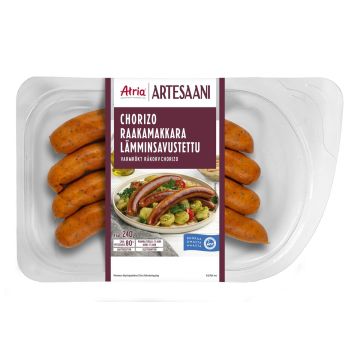 ATRIA ARTESAANI LÄMMISAVUSTETTU RAAKAMAKKARA CHORIZO 240 G