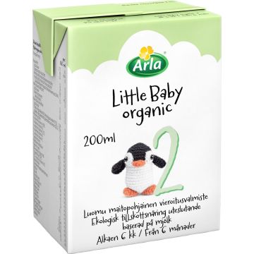 ARLA LITTLE BABY ORGANIC 2 LUOMU VIEROITUSVALMISTE 200 ML