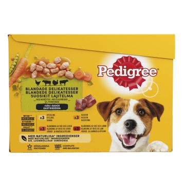 PEDIGREE ADULT KASTIKELAJ. 12X100G 1,2 KG