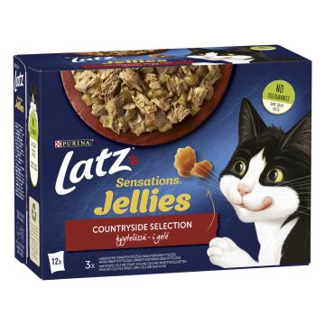 PURINA LATZ SENSATIONS JELLIES COUNTRYSIDE LAJ HYYT 12*85G 1,02 KG