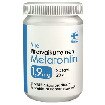 VIRE MELATONIINI 1,9MG PITKÄVAIKUTTEINEN 120 KPL