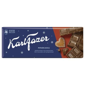 KARL FAZER WINTER EDITION PIPARKAKKU MAITOSUKLAALEVY 200 G