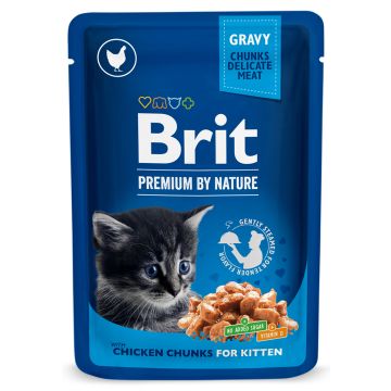 BRIT PREMIUM CAT ANNOSP. KITTEN GRAVY CHICKEN 100 G