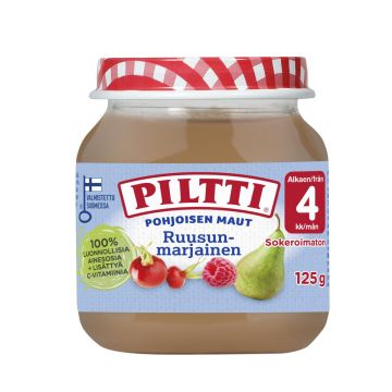 PILTTI POHJOISEN MAUT RUUSUNMARJAINEN 4KK 125 G