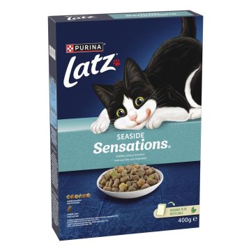 PURINA LATZ SENSATIONS KISSAN TÄYSRAVINTO LOHTA-LYYRATURSKAA-KA 4