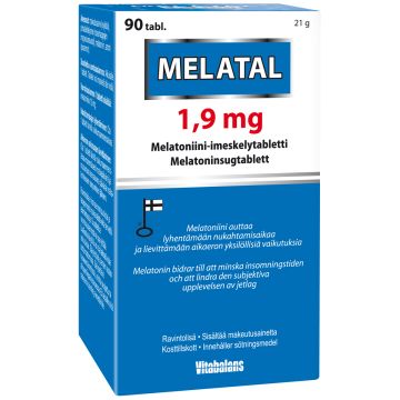 MELATAL 1,9MG MELATONIINIVALMISTE 90 KPL