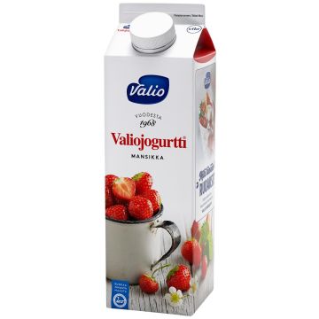 VALIO JOGURTTI MANSIKKA LAKTON 1KG