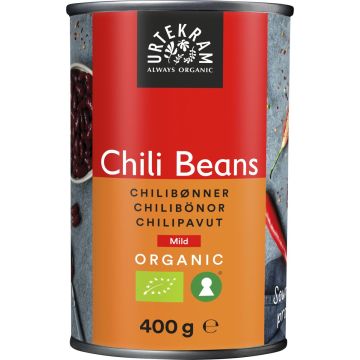 URTEKRAM CHILI BEANS CHILIKASTIKE LUOMU 400 G