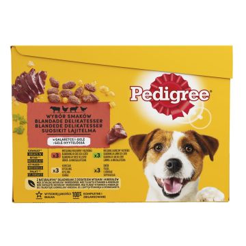 PEDIGREE ADULT HYYTELÖLAJ. 12X100G 1,2 KG