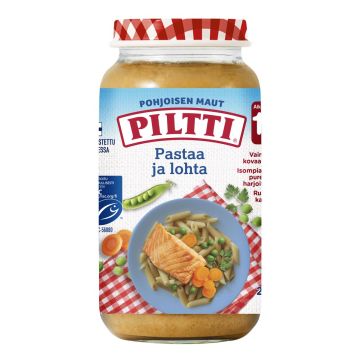 PILTTI POHJOISEN MAUT PASTAA JA LOHTA LASTENATERIA 1-3V 250 G