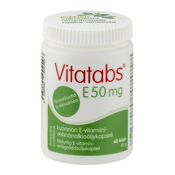 VITATABS E 50 MG 60 KPL