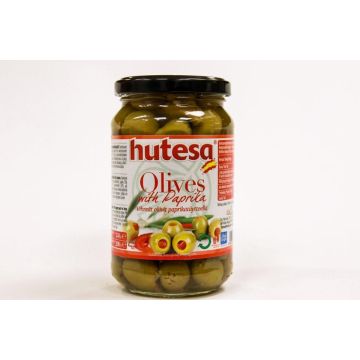 HUTESA OLIIVI VIHREÄ PAPRIKA TÄYTETTY 350/200G 200 G