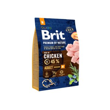 BRIT PREMIUM BY NATURE ADULT M CHICKEN 3 KG