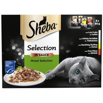 SHEBA ANNOSP. SELECTION VALIKOIDUT RESEPTIT 8*85G 680 G