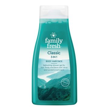 FAMILY FRESH CLASSIC 3IN1 BODY HAIR FACE SUIHKUSAIPPUA 500 ML