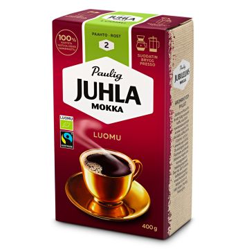 PAULIG JUHLA MOKKA LUOMU FTO 400 G