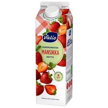 VALIO MANSIKKAKEITTO SOKEROIMATON 1KG