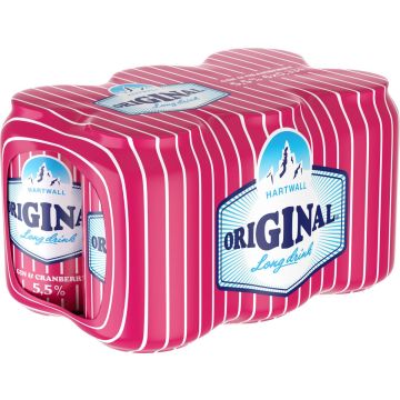 ORIGINAL LONG DRINK 5,5% CRANBERRY 0,33 TLK 6-PACK 1,98 L