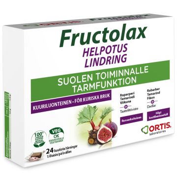 FRUCTOLAX HELPOTUS 24 KUUTIOTA 240 G