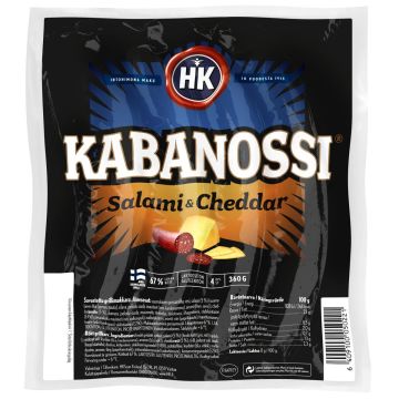 HK KABANOSSI SALAMI-CHEDDAR 360 G