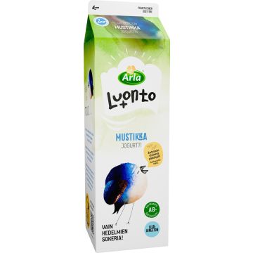 ARLA LUONTO+ AB MUSTIKKAJOGURTTI LAKTON 1KG