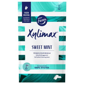 FAZER XYLIMAX PRO SWISS MINT TÄYSKSYLITOLIPURUKUMI 80 G