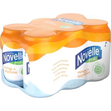 HARTWALL NOVELLE FRESH MANGO-APPELSIINI 0,33 TLK 6-PACK 1,